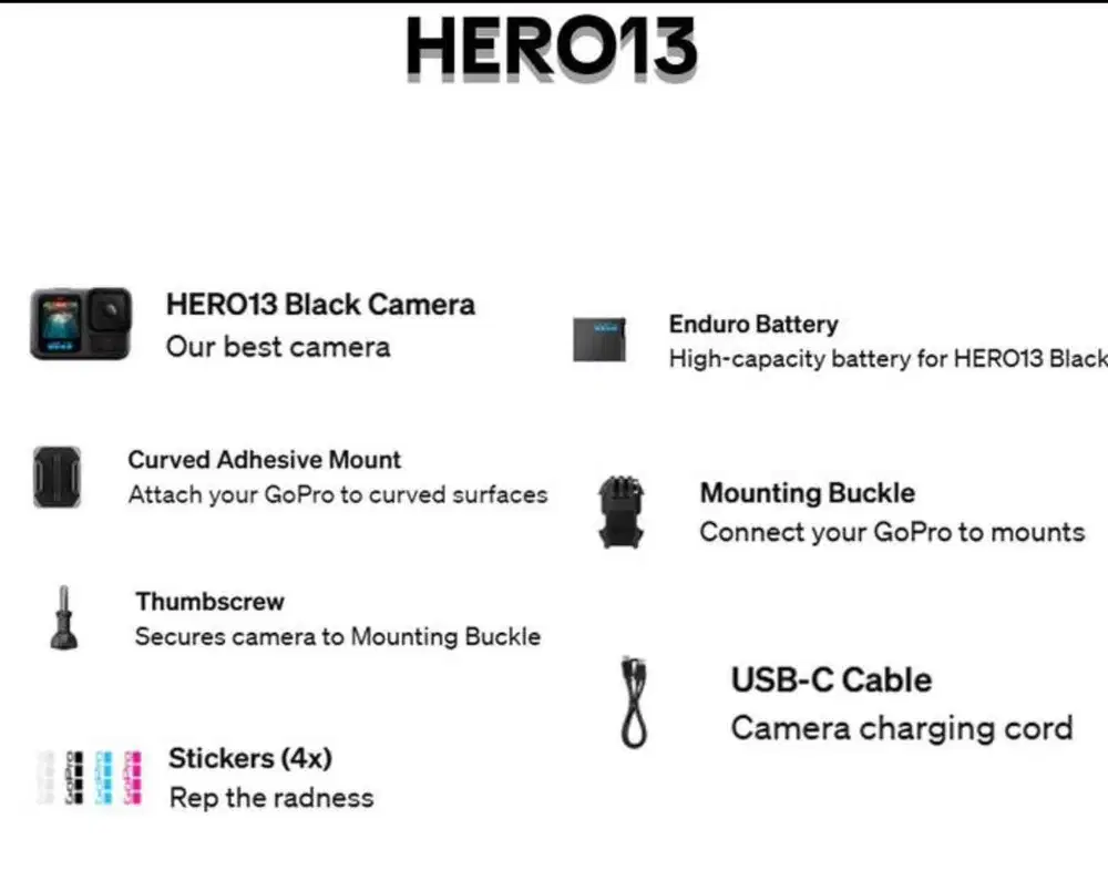 Go Pro Hero 13 Creation edition Fullset New Garansi Resmi TAM indonesi