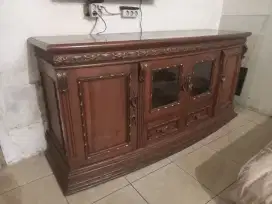 Lemari TV Jati Asli