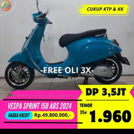 VESPA SPRINT 150 ABS 2024 KREDIT DP HANYA 3,5JUTA ANGSURAN TERJANGKAU