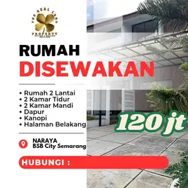 DISEWAKAN RUMAH 2 LANTAI DI BSB CITY NARAYA, CLUSTER DEPAN DANAU