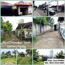 DISEWA dan Dijual Lahan Tanah Lokasi Strategis di Lenteng Agung