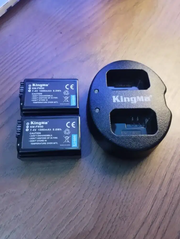 Batere Kamera Sony NP-FW50 Kingma Fullset