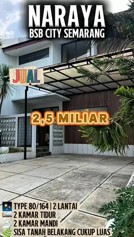 RUMAH 2 LANTAI FULL FURNISHED NARAYA BSB CITY SEMARANG