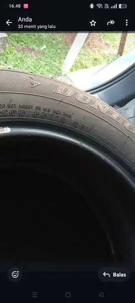Ban Dunlop bekas ukuran 205 R16