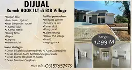 Dijual Cepat BU Rumah Murah HOOK 1LT 236 m² BSB Village