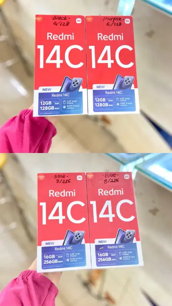 redmi 14c 6/128 & 8/256 baru