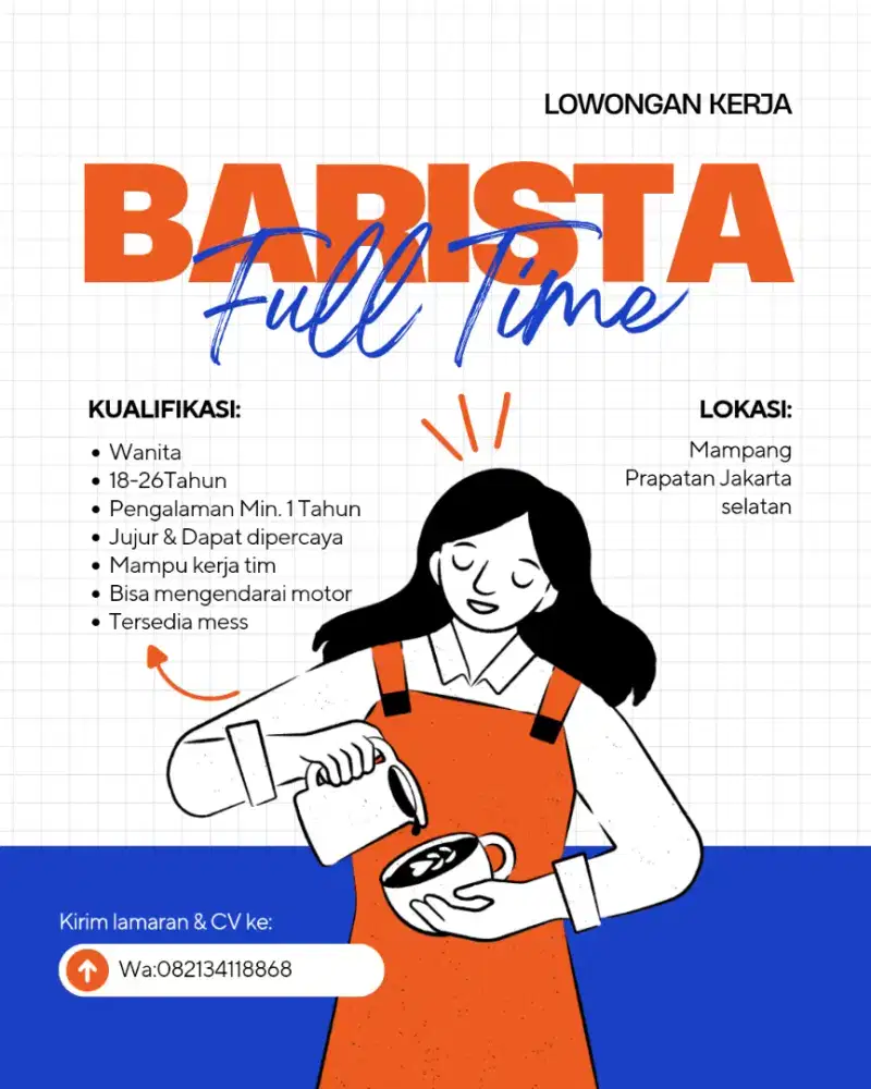 Loker barista/crew outlet