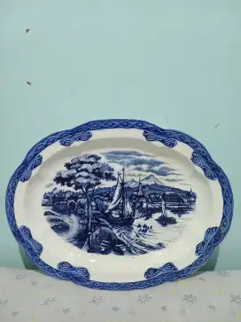 Piring lodor motif perahu