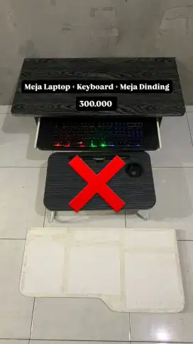 Meja Laptop + keyboard