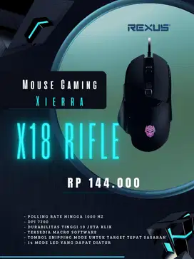 Mouse gaming Rexus X18