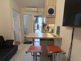 DISEWAKAN APARTEMEN 2 BR GREEN PALACE KALIBATA CITY VIEW PREMIUM