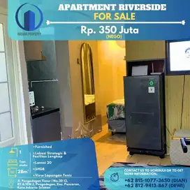 Dijual, Apartment Riverside, Pancoran, Type Studio, L28m², SHGB