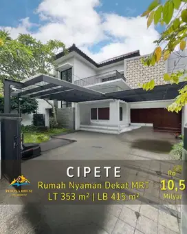RUMAH MODERN TROPICAL DEKAT MRT DI CIPETE, JAKARTA SELATAN
