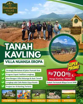 Tanah murah puncak dua the hanjawong villas