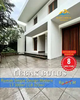 Rumsh Modern Terawat  Semi FURNISHED  di Lebak Bulus