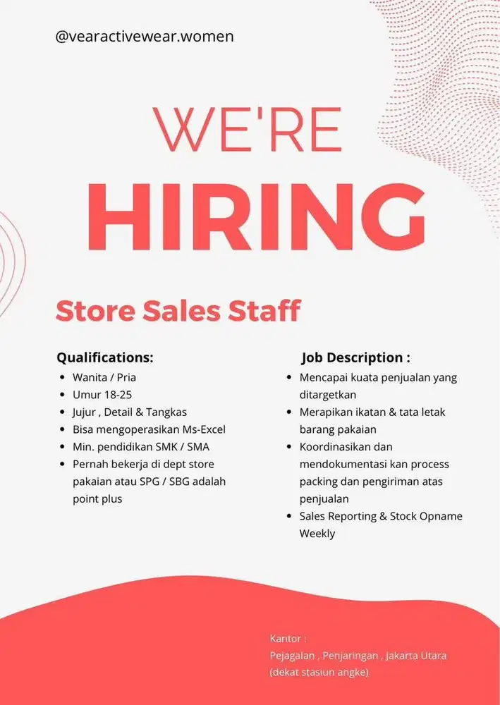 Store Sales Staff