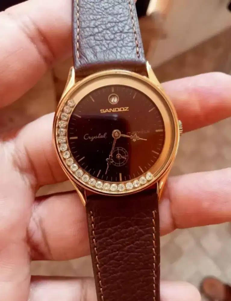 Jam sandoz sub secon permata putar