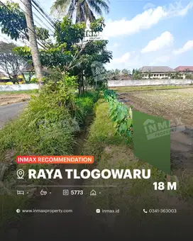 Tanah Luas Zona Orange Lokasi Strategis Di Jl. Raya Tlogowaru, Malang