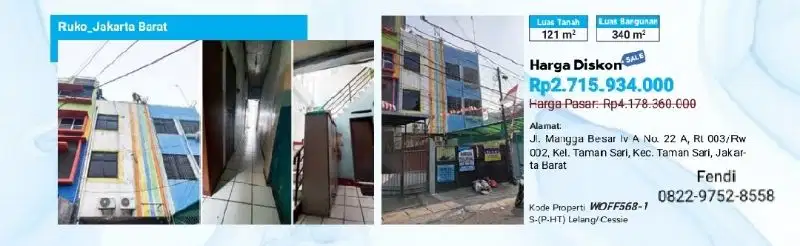 jual murah ruko