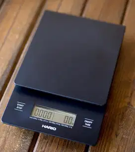 V60 Drip Scale Hario Ori 2000g, timbangan kopi. jamin no minus