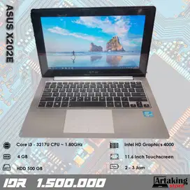 Asus X202E - Core i3 - Ram 4 GB - Normal Siap Pakai
