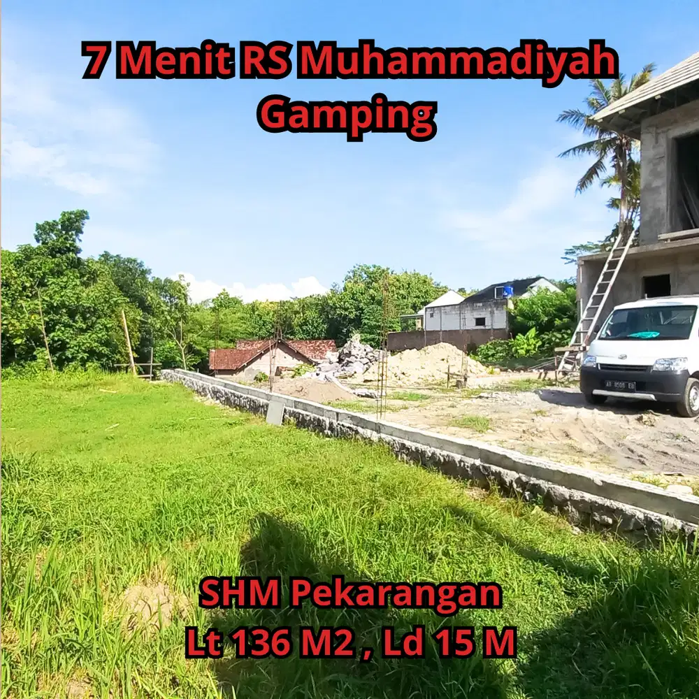 Jual Tanah Hunian Jogja Gamping Luas 136 M2 Siap Bangun SHMP