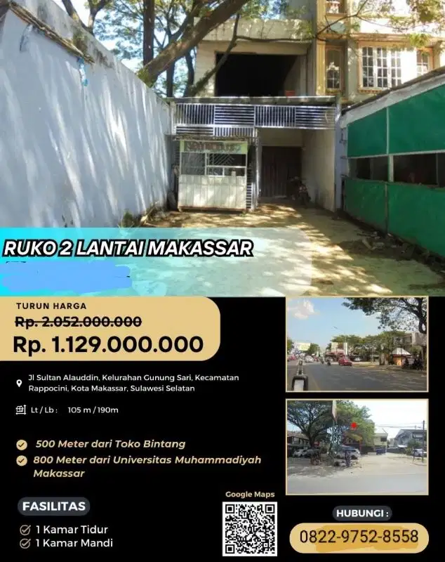 jual murah ruko melalui lelang negara