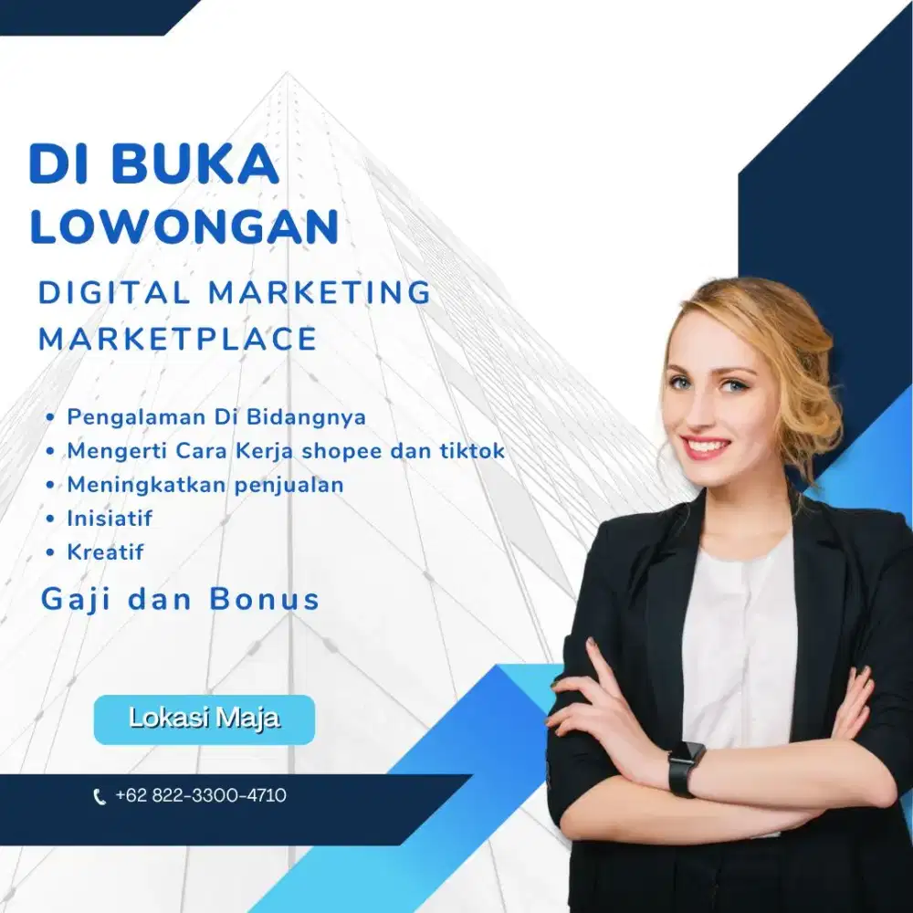 DIBUTUHKAN PENGALAMAN MARKETING MARKETPLACE