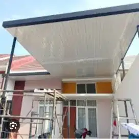 Kanopi atap alderon berikut PVC