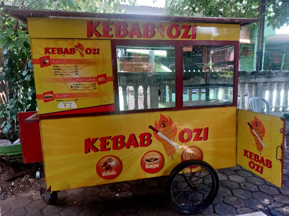 Gerobak Kebab Full Besi