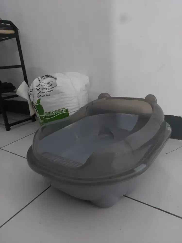 DIJUAL CEPAT LITTERBOX & PASIR GUMPAL 1/2 KARUNG
