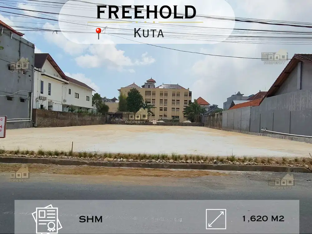 Dijual Tanah Komersil Strategis di Jalan Nakula Barat, Kuta Badung