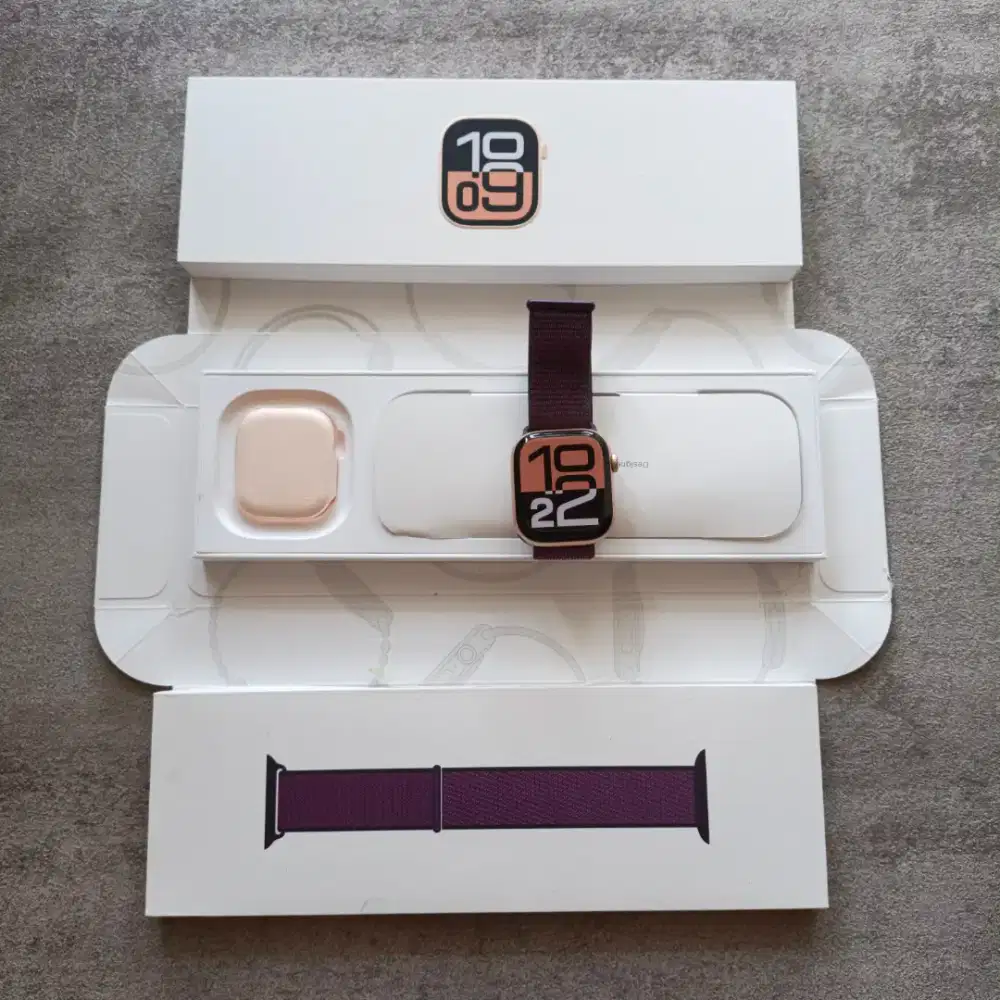 Apple Watch 10 42mm Rosegold Resmi iBox Garansi Aktif Mulus Fullset