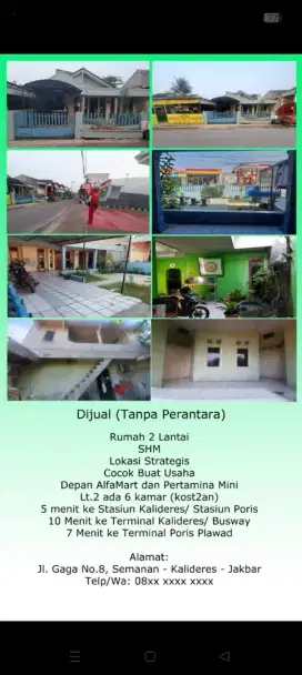 Rumah dijual stategis untuk usaha atau Ruko