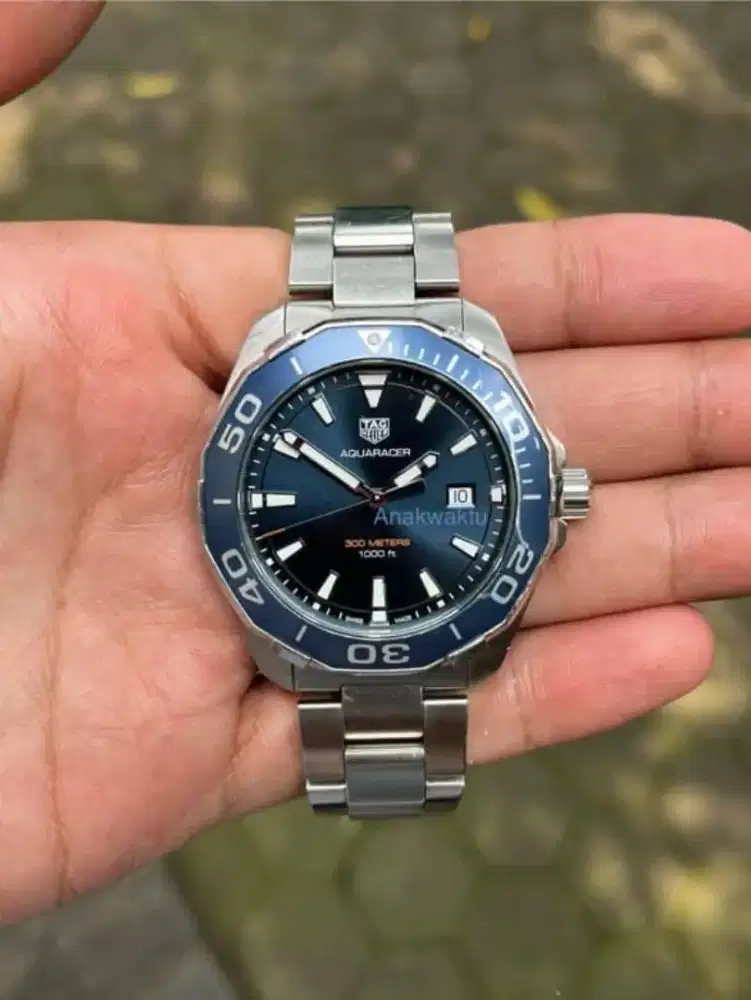 jam tangan tag heuer aquaracer quartz original diver submariner ori