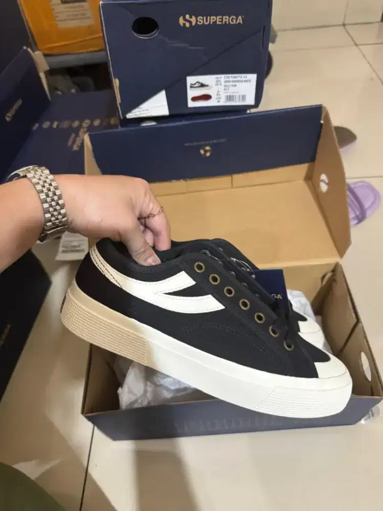 Superga Pantta 3.0 Black White Original Resmi