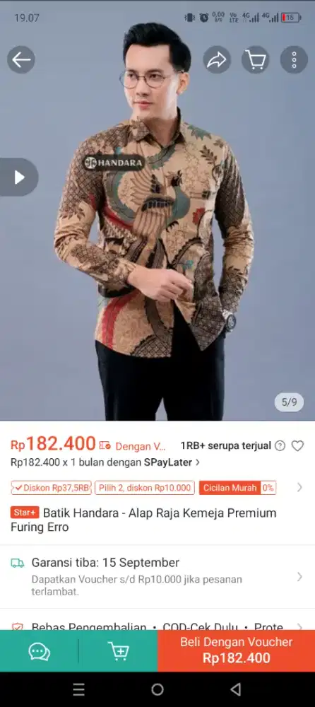 Batik Handara uk L slimfit