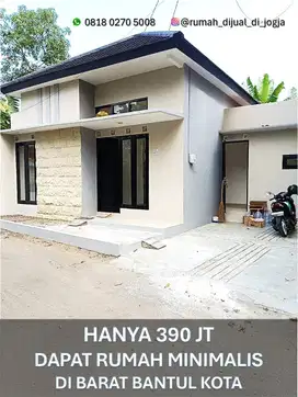 Rumah Dijual Barat Bantul Kota di Kembanggede Pajangan Siap Huni