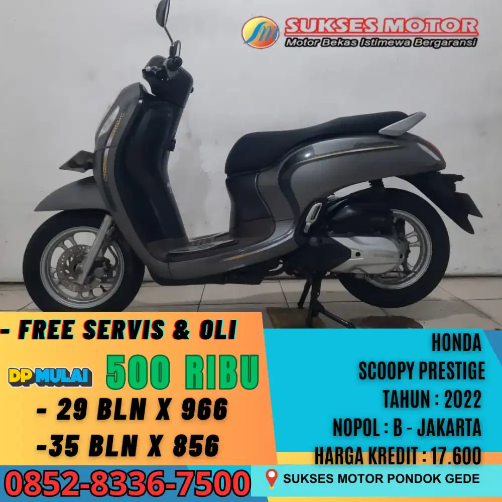 CASH DAN KREDIT HONDA SCOOPY PRESTIGE TAHUN 2022