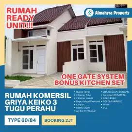 Promo Rumah Siap Huni Free Kitchen Set, 4 Menit ke kampus UIN & ITERA