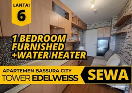 Sewa Apartemen 1 Kamar Lantai 6 Ada Water Heater Bassura City