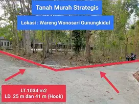 Jual tanah murah pekarangan Wonosari Gunung Kidul dekat kota dan Fasum