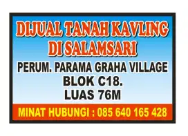 Tanah dijual didaerah salamsari boja