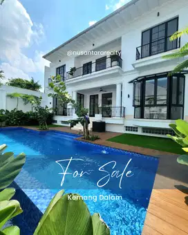 Rumah Cantik Brand New Kemang Dalam Jalan Lebar Tenang