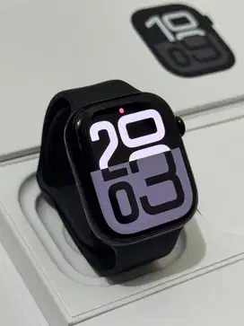 Apple Watch Series 10 46mm Jet Black Fullset Garansi On (Juni 2026)