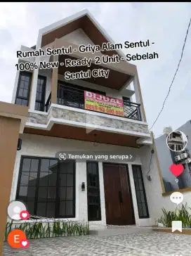 Rumah Baru Murah 1,175 M - SIAP huni - Sentul City - Bogor