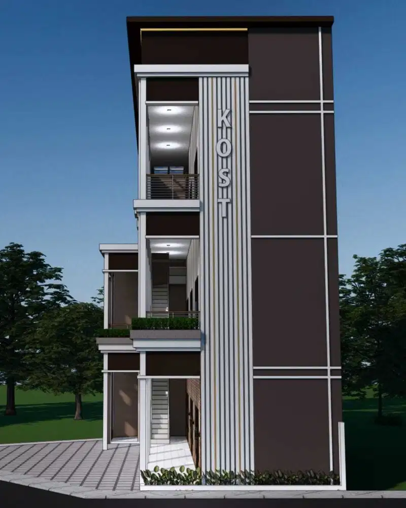 DIJUAL KOST EKSKLUSIF 3 lantai 17 KT MEZZANINE, 5 menit UGM JOGJA