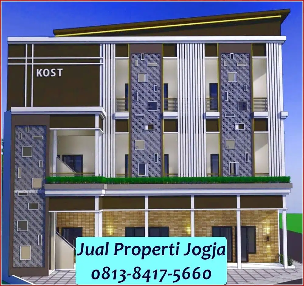 Kost 3 lantai 17 Kamar Dijual Murah Area Kaliurang Nempel UGM JOGJA