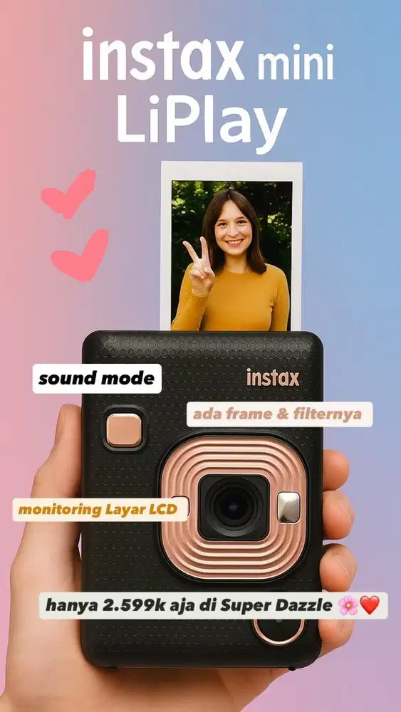 KAMERA INSTAX MINI LIPLAY NEW