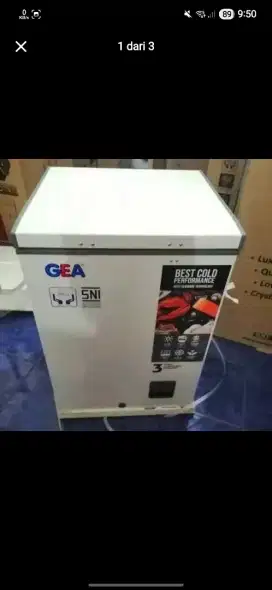 Chestfreezer GEA 108. 100ltr. Barang baru, garansi resmi.